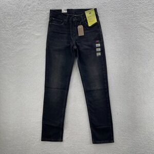 Levis Jeans Mens 30x32 Black 511 Slim Dark Wash Stretch Denim Minimalist Grunge